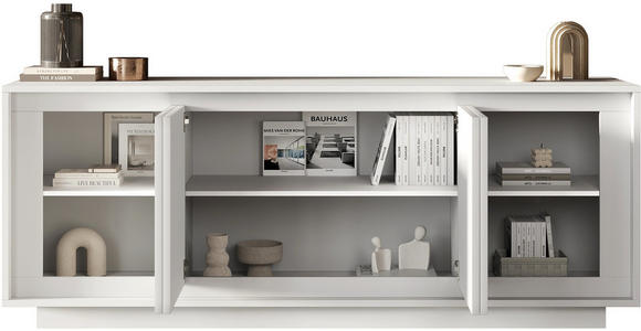 SIDEBOARD Weiß 207/80/50 cm - Weiß, MODERN, Holzwerkstoff (207/80/50cm) - Carryhome