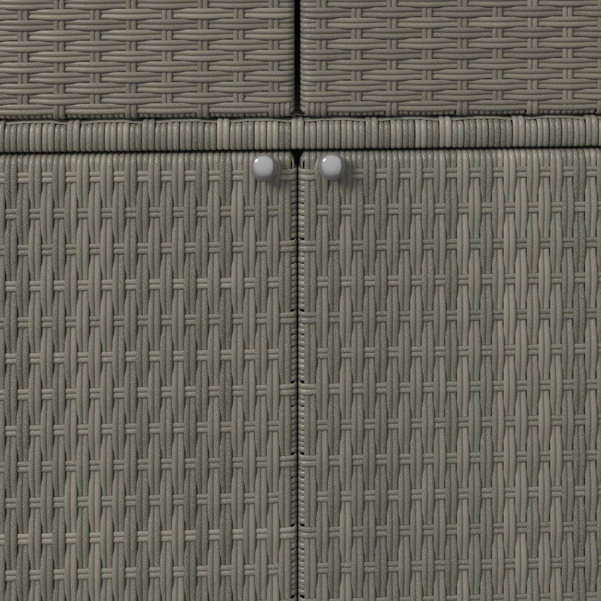 GARTENKOMMODE 55/113/90 cm  - Silberfarben/Grau, MODERN, Kunststoff/Metall (55/113/90cm) - Ambia Garden