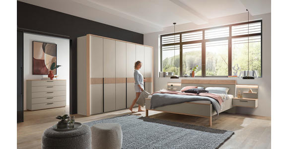 DREHTÜRENSCHRANK  in Taupe, Eichefarben  - Taupe/Eichefarben, Design, Holz/Holzwerkstoff (299,2/229,4/59,5cm) - Dieter Knoll