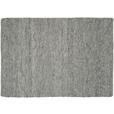 HANDWEBTEPPICH 80/250 cm Helsinki Graubraun  - Graubraun, Basics, Textil (80/250cm) - Linea Natura