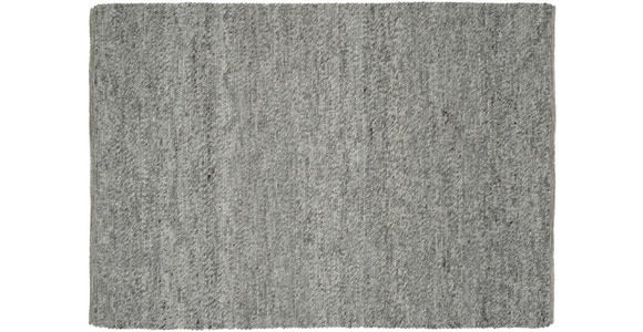 HANDWEBTEPPICH 80/250 cm Helsinki Graubraun  - Graubraun, Basics, Textil (80/250cm) - Linea Natura