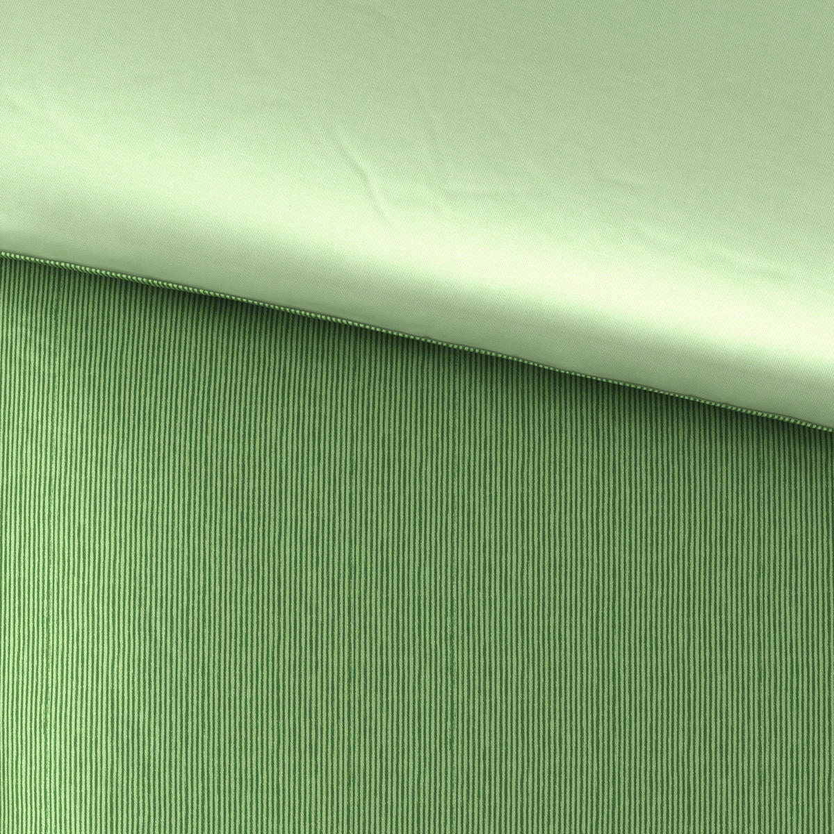 OBOJSTRANNÁ POSTEĽNÁ BIELIZEŇ, satén, svetlozelená, 200/200 cm - svetlozelená, Basics, textil (200/200cm) - Bio:Vio