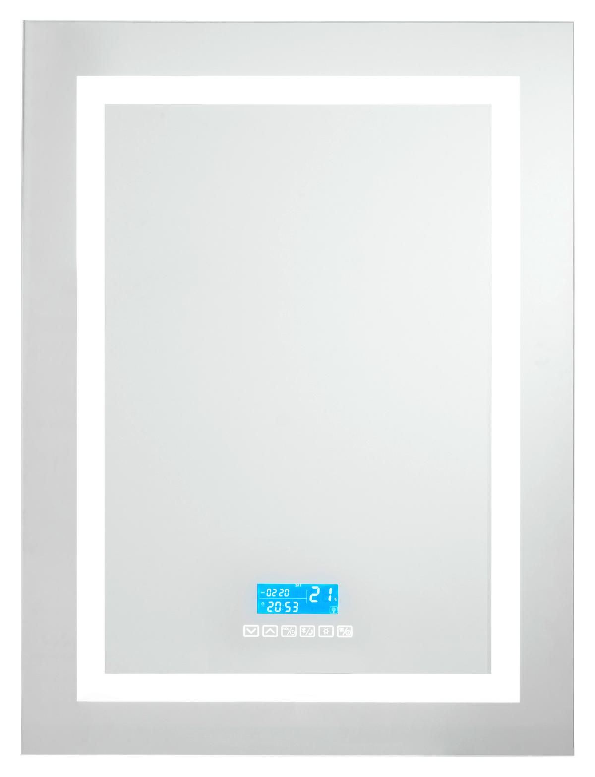 BADEZIMMERSPIEGEL 60/80/5,6 cm  - Chromfarben, Basics, Glas/Metall (60/80/5,6cm) - Sadena