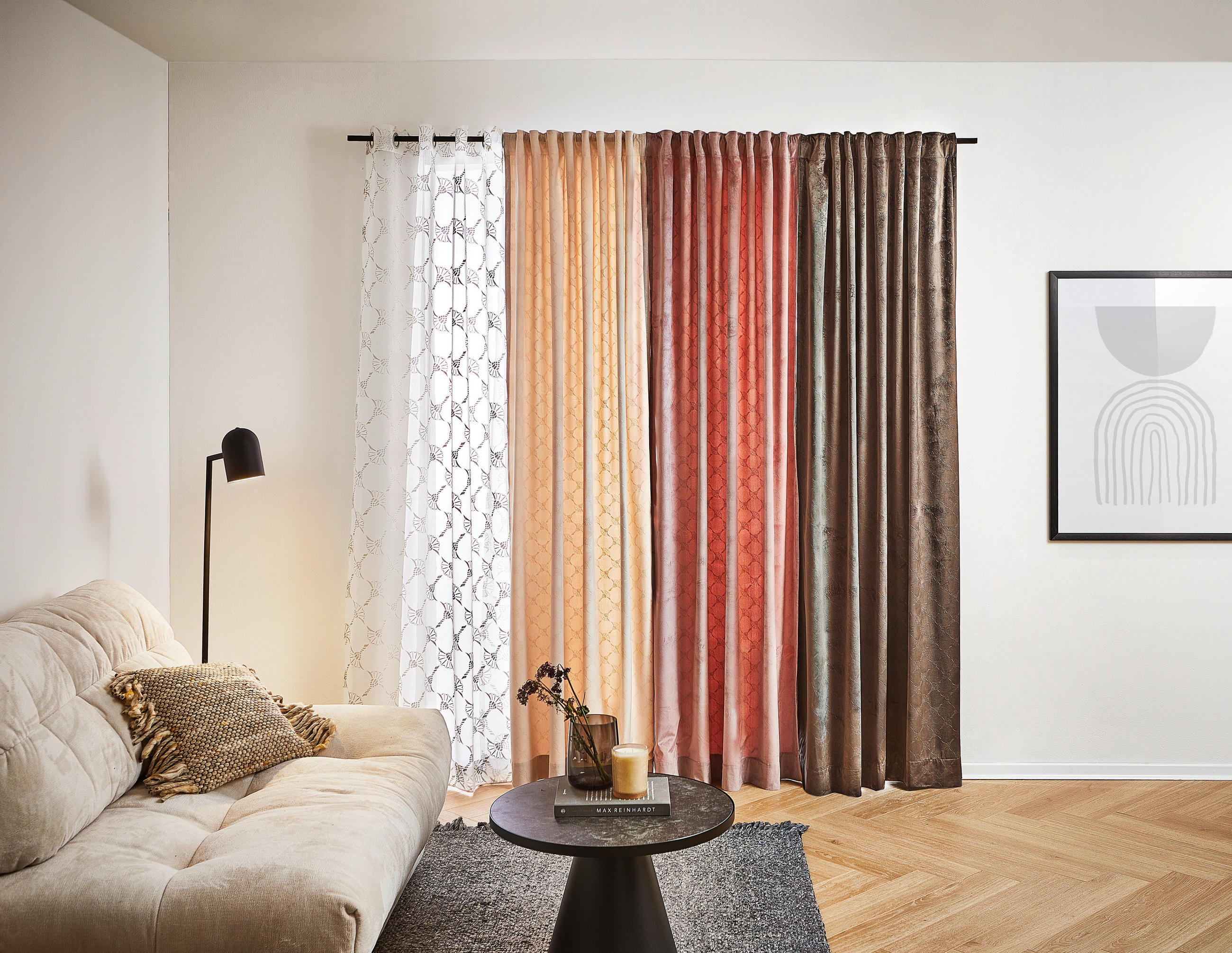 FERTIGVORHANG blickdicht 130/250 cm - Braun, Design, Textil (130/250cm) - Joop!