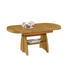 COUCHTISCH Eiche furniert Eichefarben - Eichefarben, KONVENTIONELL, Metall (125(165,5/71/56-75cm) - Venda