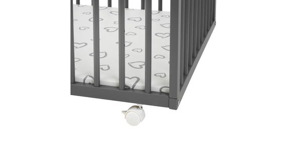 LAUFGITTER NOAH  100/75/68 cm  - Grau, Basics, Holz/Kunststoff (100/75/68cm) - My Baby Lou