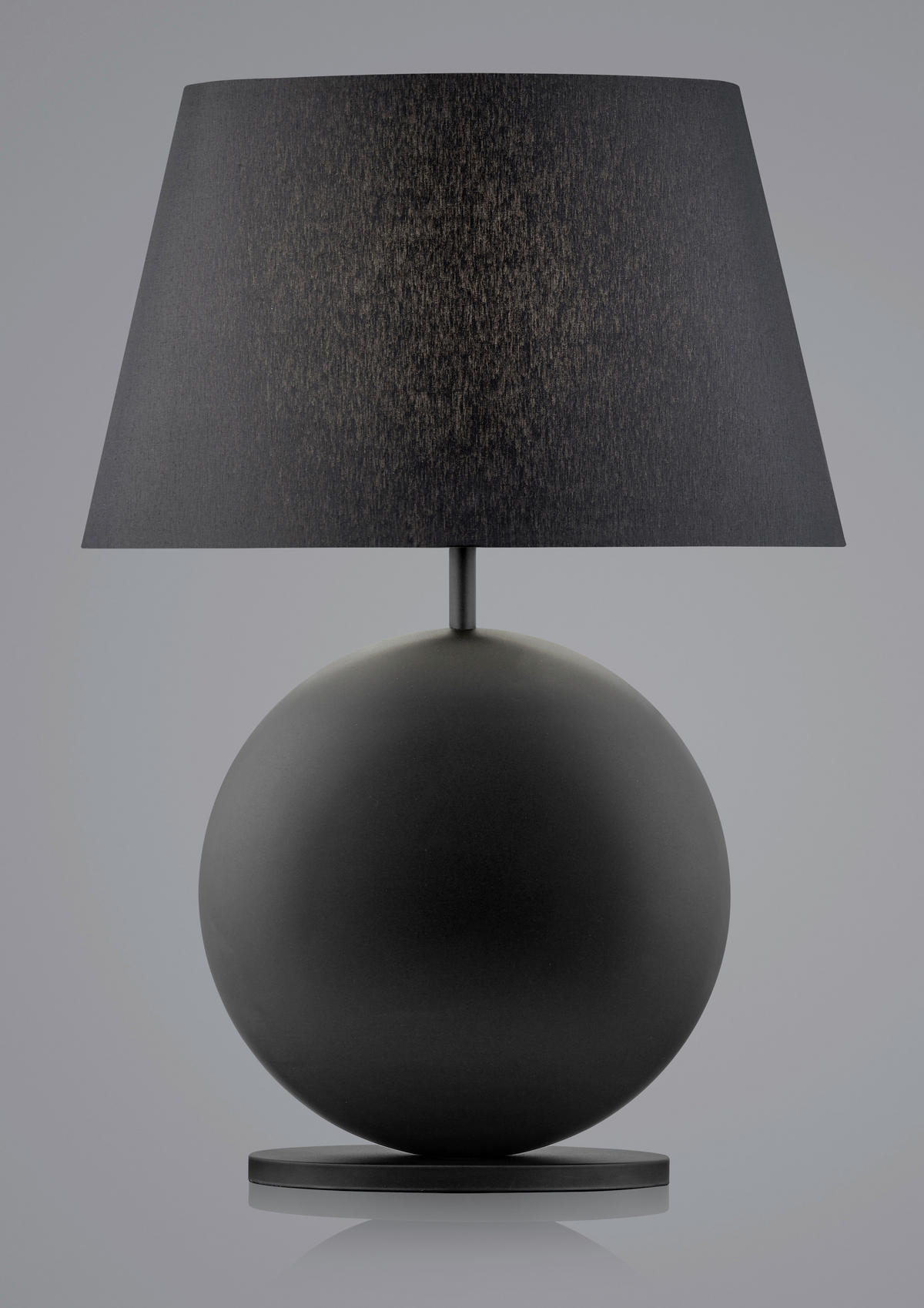 TISCHLEUCHTE Nero 51/36/16 cm  - Schwarz, Design, Textil/Metall (51/36/16cm) - Bankamp