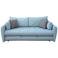 3-SED,  turkizna tekstil  - turkizna/črna, Design, umetna masa/tekstil (235/115cm) - Ti'me