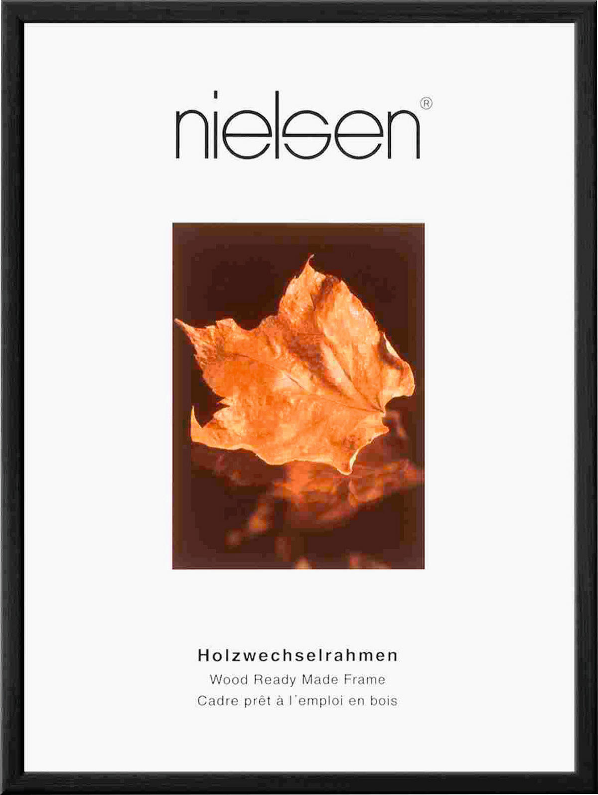 BILDERRAHMEN - Schwarz, Basics, Holz (24/30cm) - Nielsen