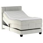 BOXSPRINGBETT 100/200 cm  in Beige  - Beige/Schwarz, KONVENTIONELL, Holz/Kunststoff (100/200cm) - Esposa