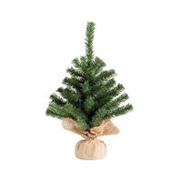 BOŽIČNA JELKA 35 cm  - zelena/bež, Basics, umetna masa/tekstil (40,00/30,00/46,00cm) - X-Mas