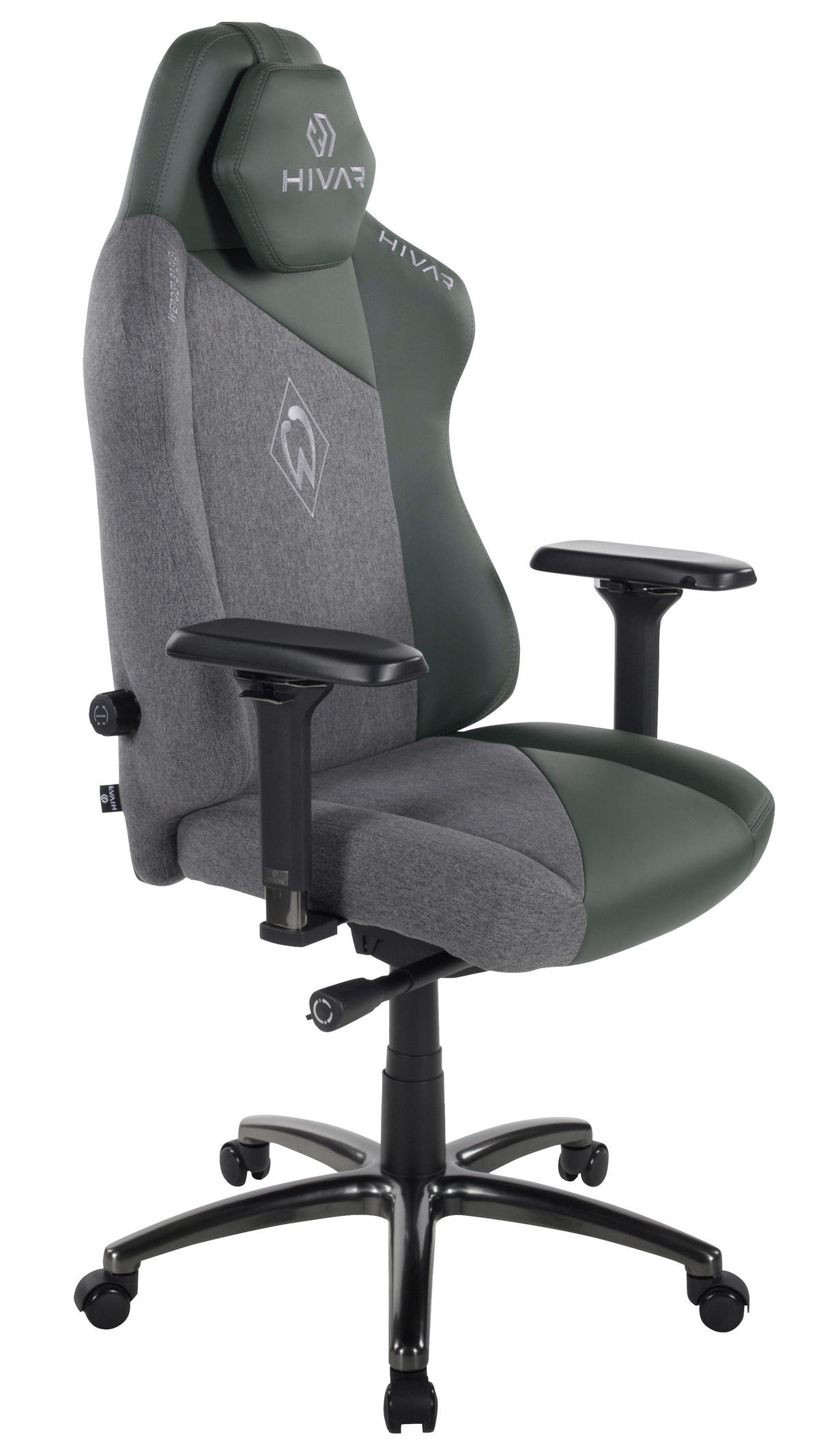 Werder Bremen Edition Obsidian Anthrazit, Dunkelgrün, Schwarz Hochglanz Metall, Textil   - Dunkelgrün/Schwarz Hochglanz, LIFESTYLE, Textil/Metall (72-80/124-142/45-64cm) - HIVAR