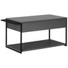 WASCHTISCHUNTERSCHRANK  - Schwarz/Grau, MODERN, Holzwerkstoff/Metall (87,5/43,5/47,5cm) - MID.YOU