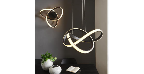 LED-HÄNGELEUCHTE - Schwarz, Design, Metall (55/27/55cm) - Ambiente