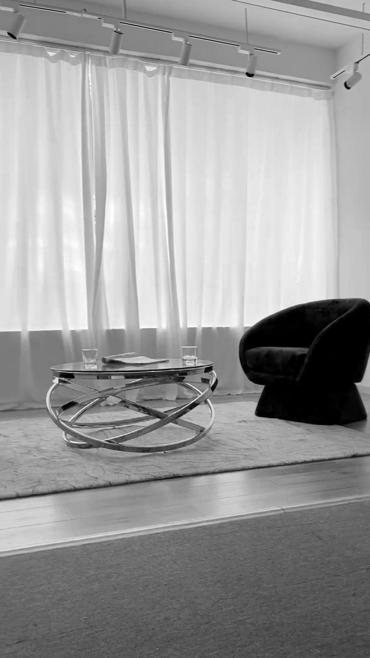 COUCHTISCH in Metall, Glas 80/80/42 cm  - Klar/Silberfarben, Design, Glas/Metall (80/80/42cm) - Livetastic