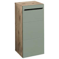 UNTERSCHRANK 34/72/31 cm   - Eichefarben/Schwarz, Basics, Holzwerkstoff/Kunststoff (34/72/31cm) - MID.YOU