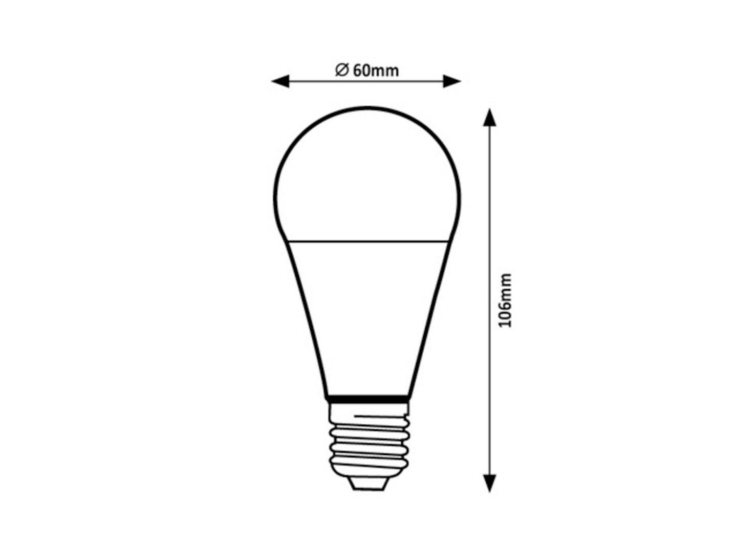 LED ŽARULJA - bijela, Basics, plastika (6/10.6cm)