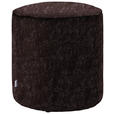 HOCKER in Textil Lila  - Lila, Design, Textil (44/46/44cm) - Belluti
