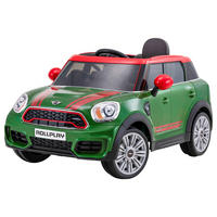 ELEKTRIČNI DEČJI AUTOMOBIL - zelena/crvena, Osnovno, koža/metal (105/53/58cm)