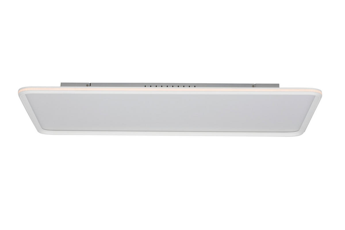 LED-DECKENLEUCHTE Bosona 110/60/7 cm  - Weiß, Basics, Kunststoff/Metall (110/60/7cm) - Novel