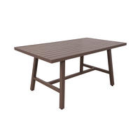 GARTENTISCH 89,5/75/160 cm Metall, Kunststoff  - Dunkelbraun/Schwarz, MODERN, Kunststoff/Metall (89,5/75/160cm) - Gardenson
