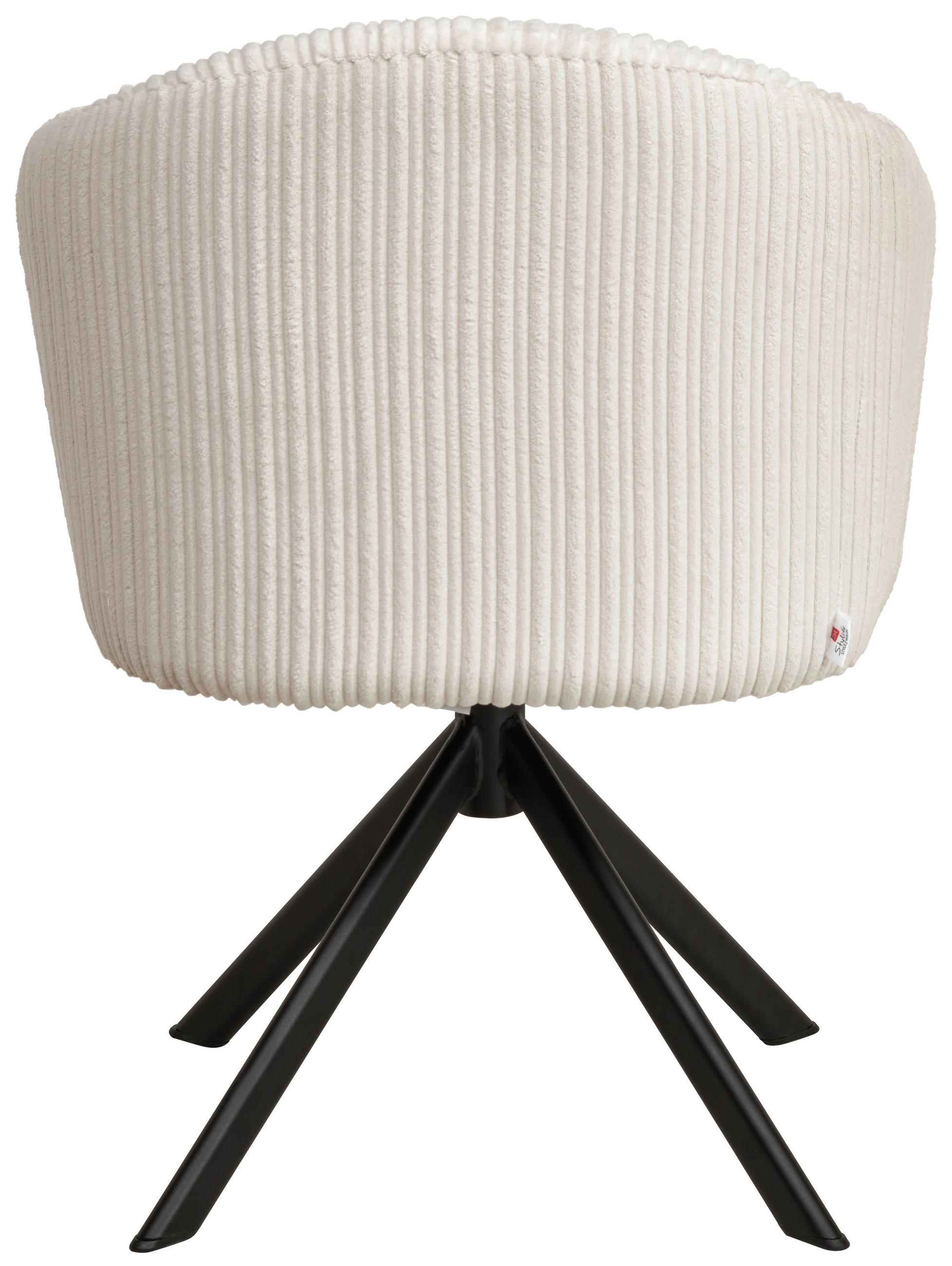 ARMLEHNSTUHL  in Schmiedeeisen Feincord  - Beige/Schwarz, KONVENTIONELL, Textil/Metall (59/58/64cm) - Stylife