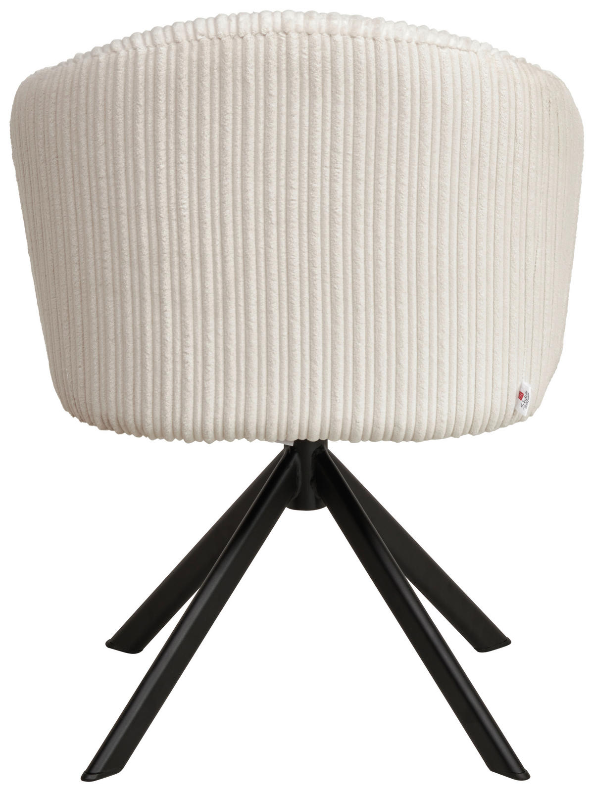 ARMLEHNSTUHL  in Schmiedeeisen Feincord  - Beige/Schwarz, KONVENTIONELL, Textil/Metall (59/58/64cm) - Stylife