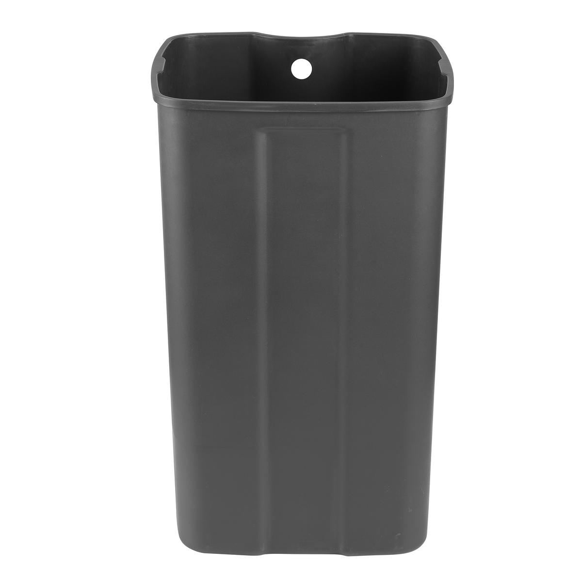 ABFALLEIMER 50 l  Metall  - Schwarz, MODERN, Kunststoff/Metall (45/60/38cm) - MID.YOU