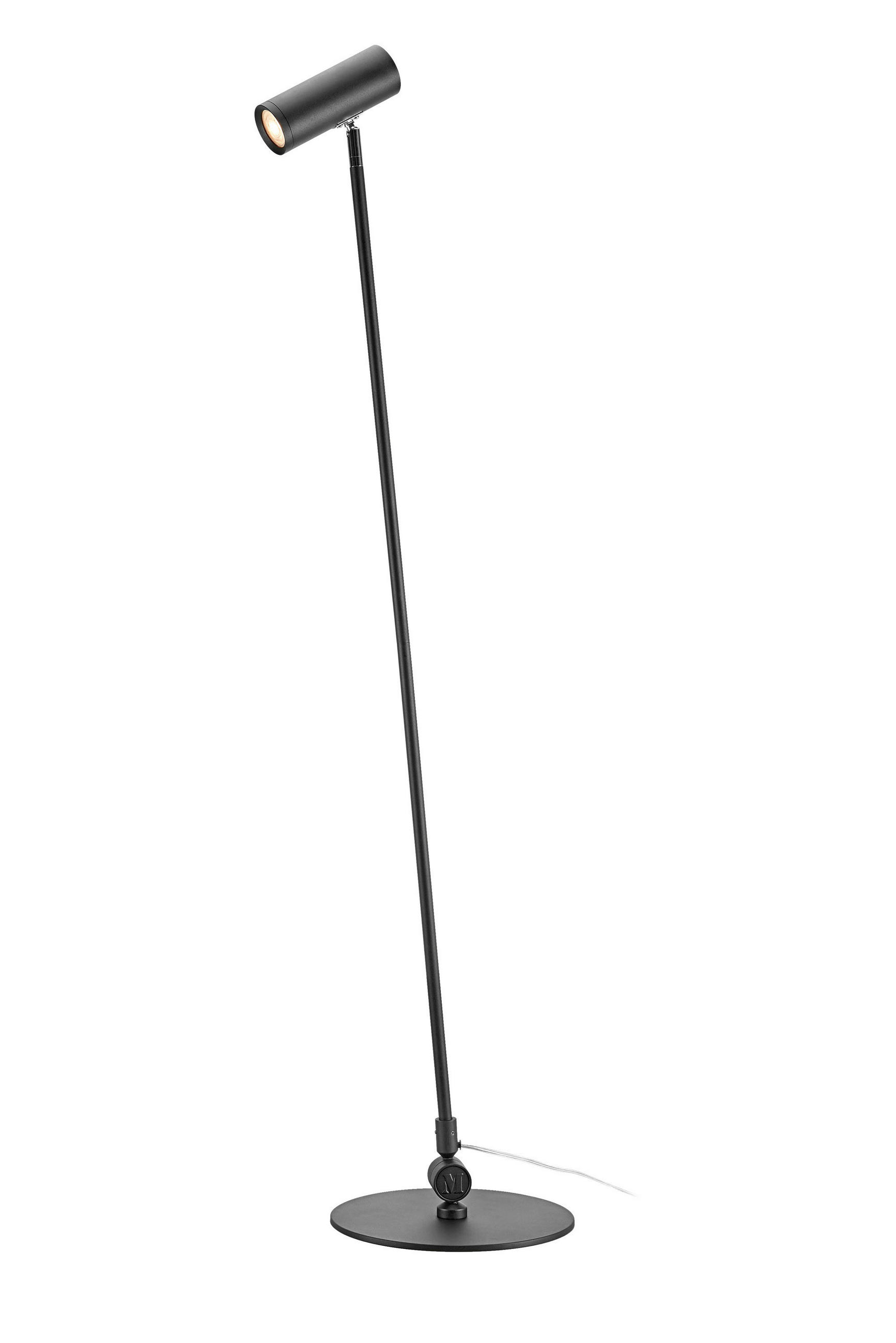 STEHLEUCHTE Arlo 28/130,50/49,5 cm  - Schwarz, Basics, Metall (28/130,50/49,5cm) - Markslöjd