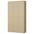 SCHUHSCHRANK  in 109,2/191,9/34,9 cm  - Hellgelb/Grau, MODERN, Holzwerkstoff/Kunststoff (109,2/191,9/34,9cm) - Carryhome