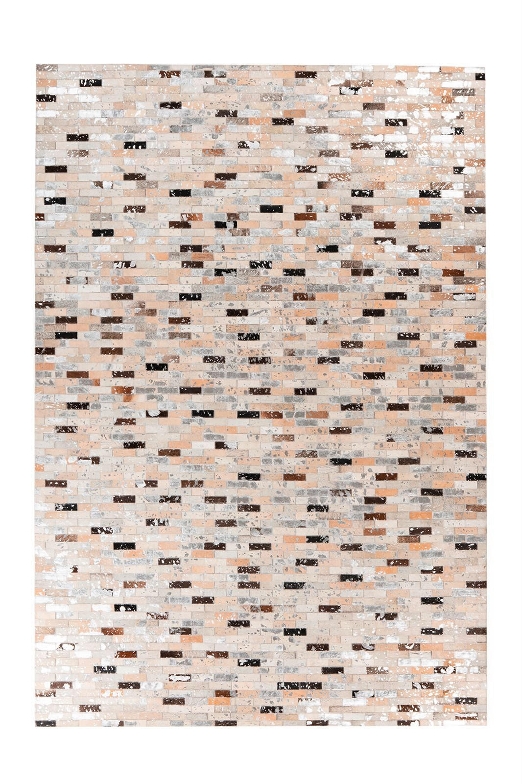 FLACHWEBETEPPICH 120/170 cm Lavin 525 Schwarz / Multi Multicolor, Schwarz  - Multicolor/Schwarz, KONVENTIONELL, Leder/Textil (120/170cm)