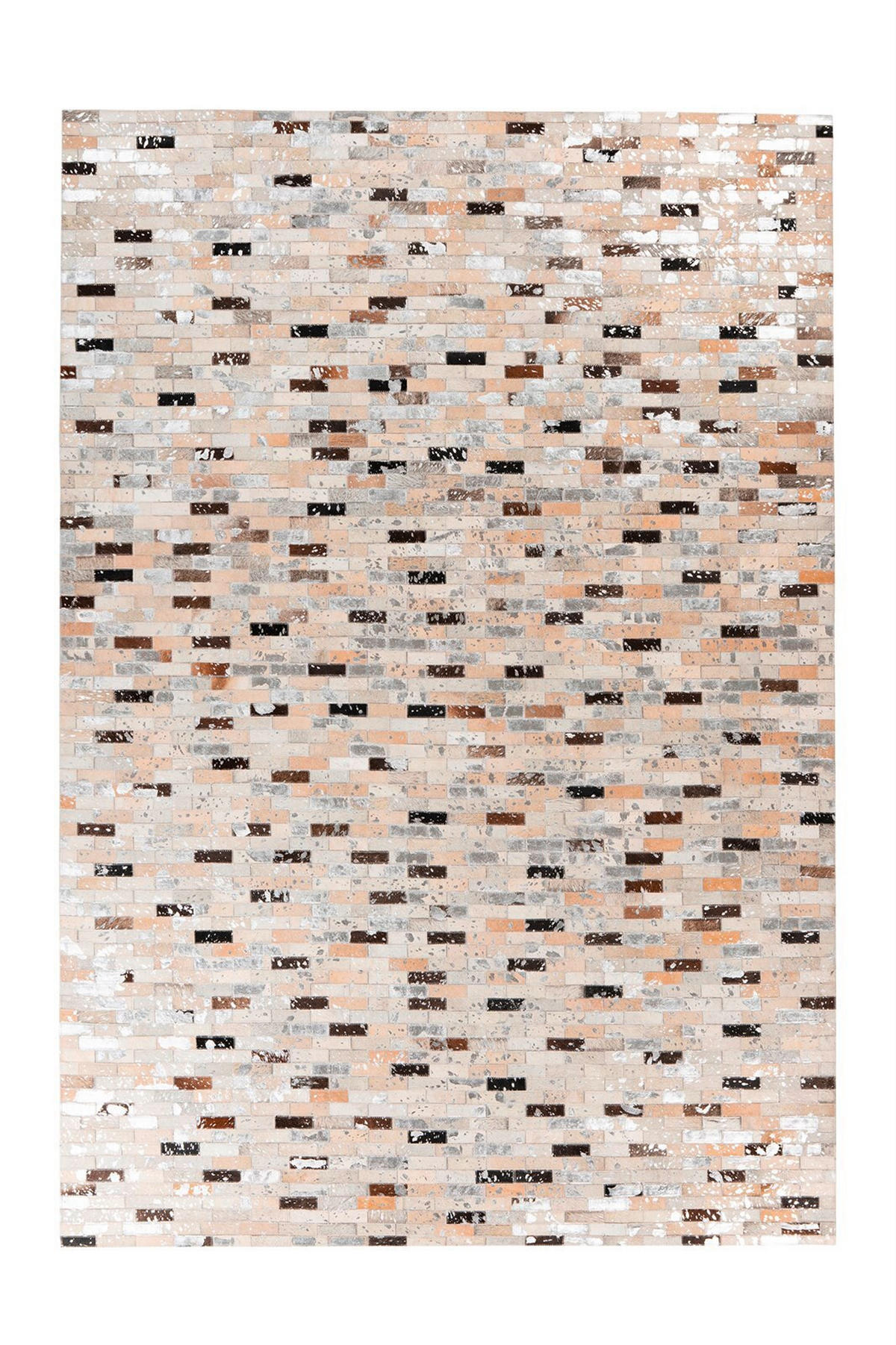 FLACHWEBETEPPICH 160/230 cm Lavin 525 Schwarz / Multi Multicolor, Schwarz  - Multicolor/Schwarz, KONVENTIONELL, Leder/Textil (160/230cm)