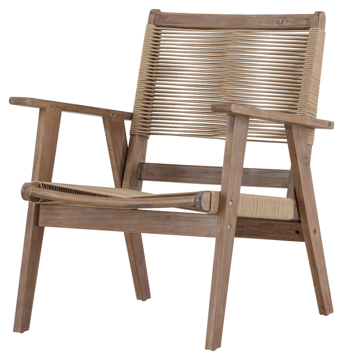 LOUNGEFÅTÖLJ  - brun, Klassisk, trä/textil (68/88/72cm) - Gardenson