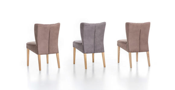 STUHL in Holz, Textil Braun, Eichefarben - Eichefarben/Braun, KONVENTIONELL, Holz/Textil (52/90/64cm) - Cantus