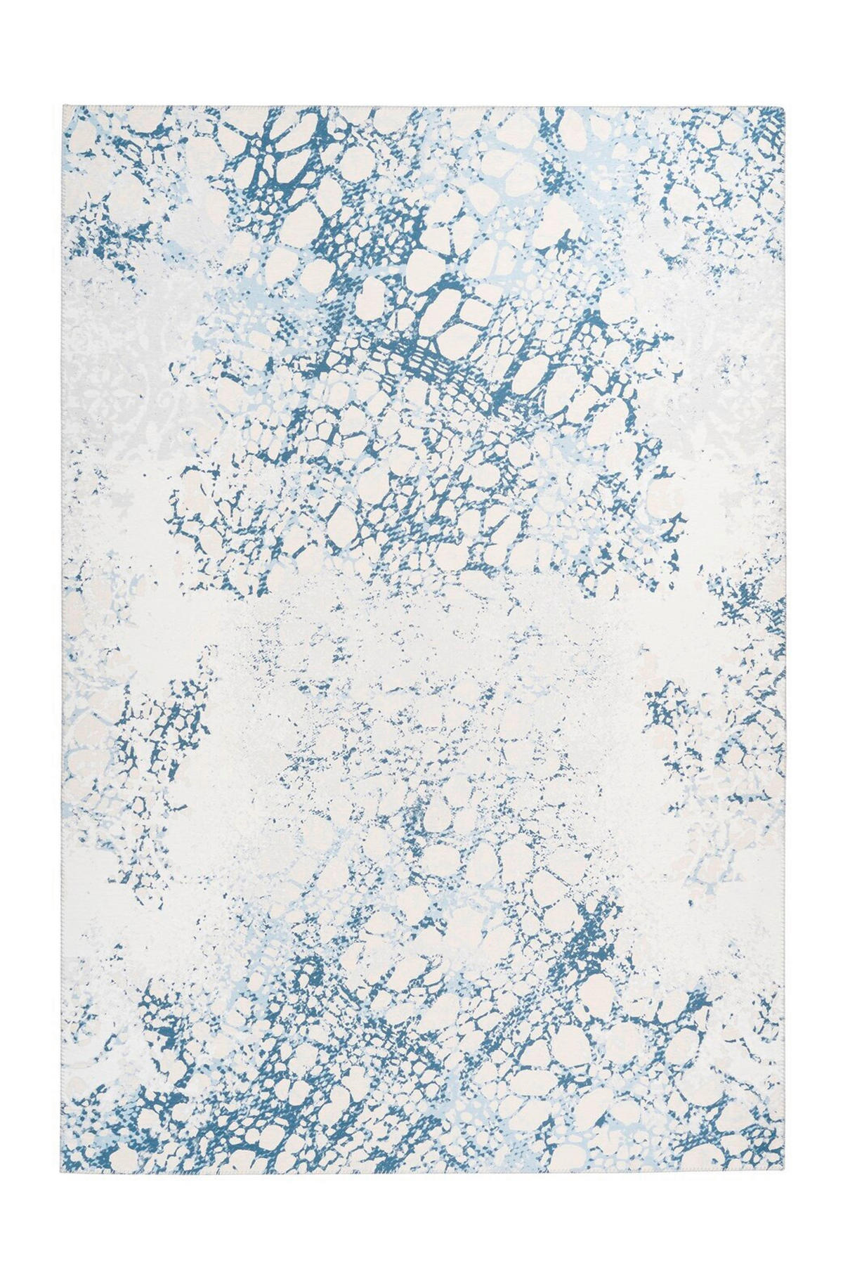 FLACHWEBETEPPICH 80/150 cm Galaxy 725 Creme / Blau Blau, Creme  - Blau/Creme, Basics, Textil (80/150cm) - Novel