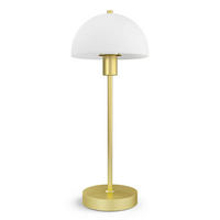 TISCHLEUCHTE Vienda 20/50 cm  - Messingfarben/Opal, Basics, Glas/Metall (20/50cm) - Belid