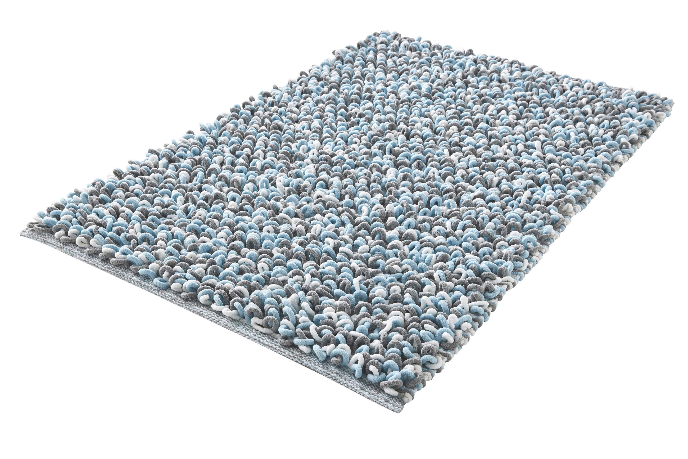 BADTEPPICH Pastellblau  - Pastellblau, Design, Kunststoff/Textil (70/120/2cm) - Kleine Wolke