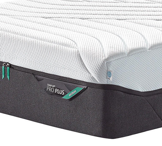 VISCOMATRATZE Pro Plus® Coolquilt 90/200 cm Höhe ca. 27 cm  - Anthrazit/Weiß, Basics, Textil (90/200cm) - Tempur