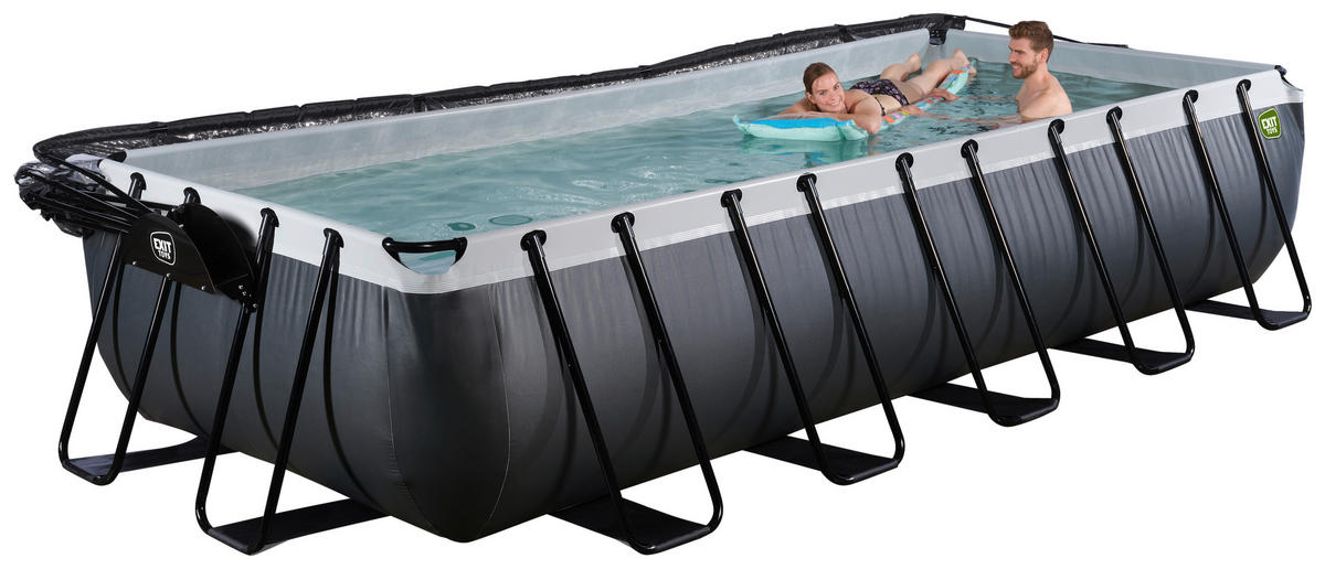POOL 540/250/220 cm  - Anthrazit, Konventionell, Kunststoff/Metall (540/250/220cm) - EXIT Toys