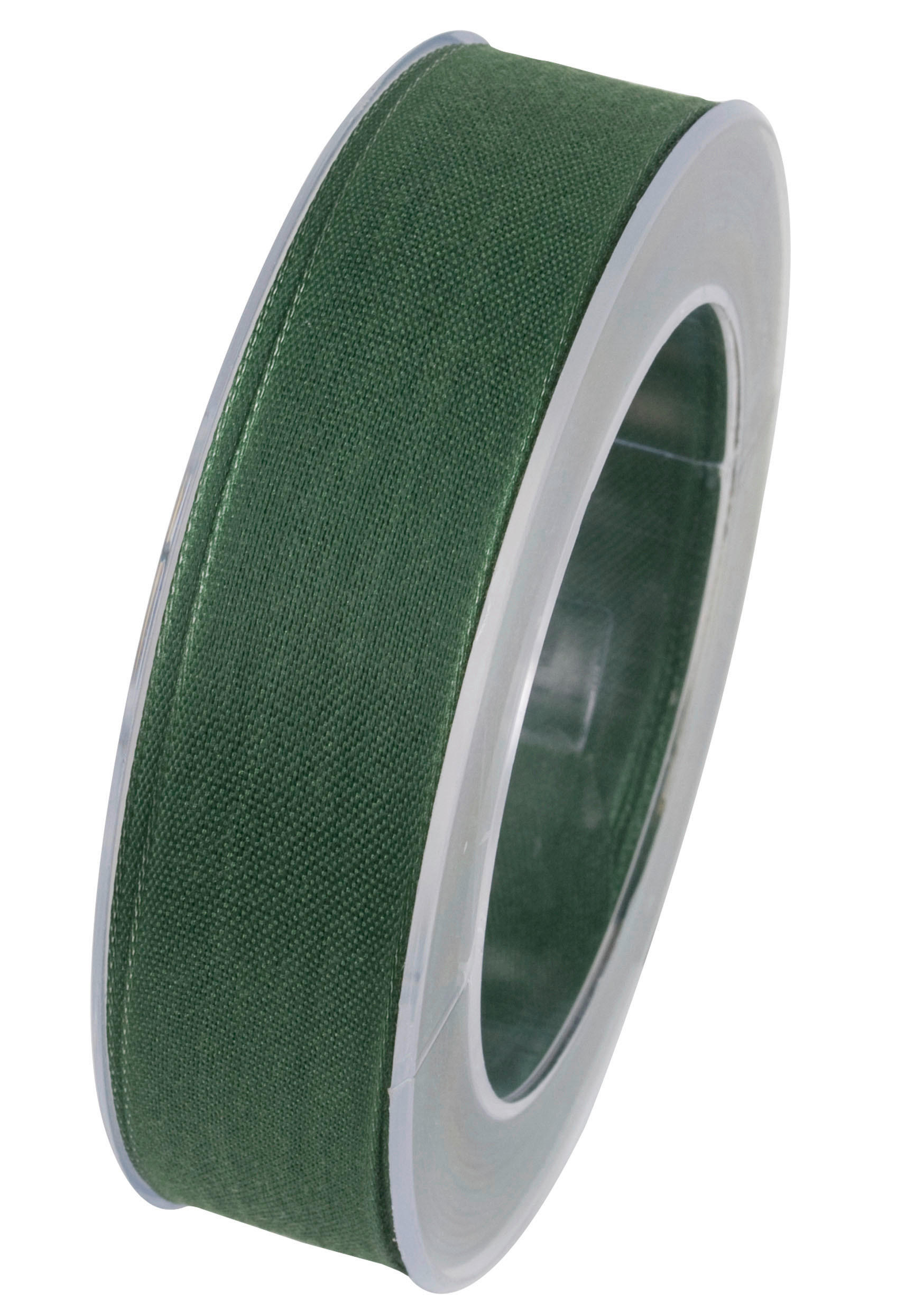 GESCHENKBAND  - Dunkelgrün, Basics, Kunststoff (2,5cm)