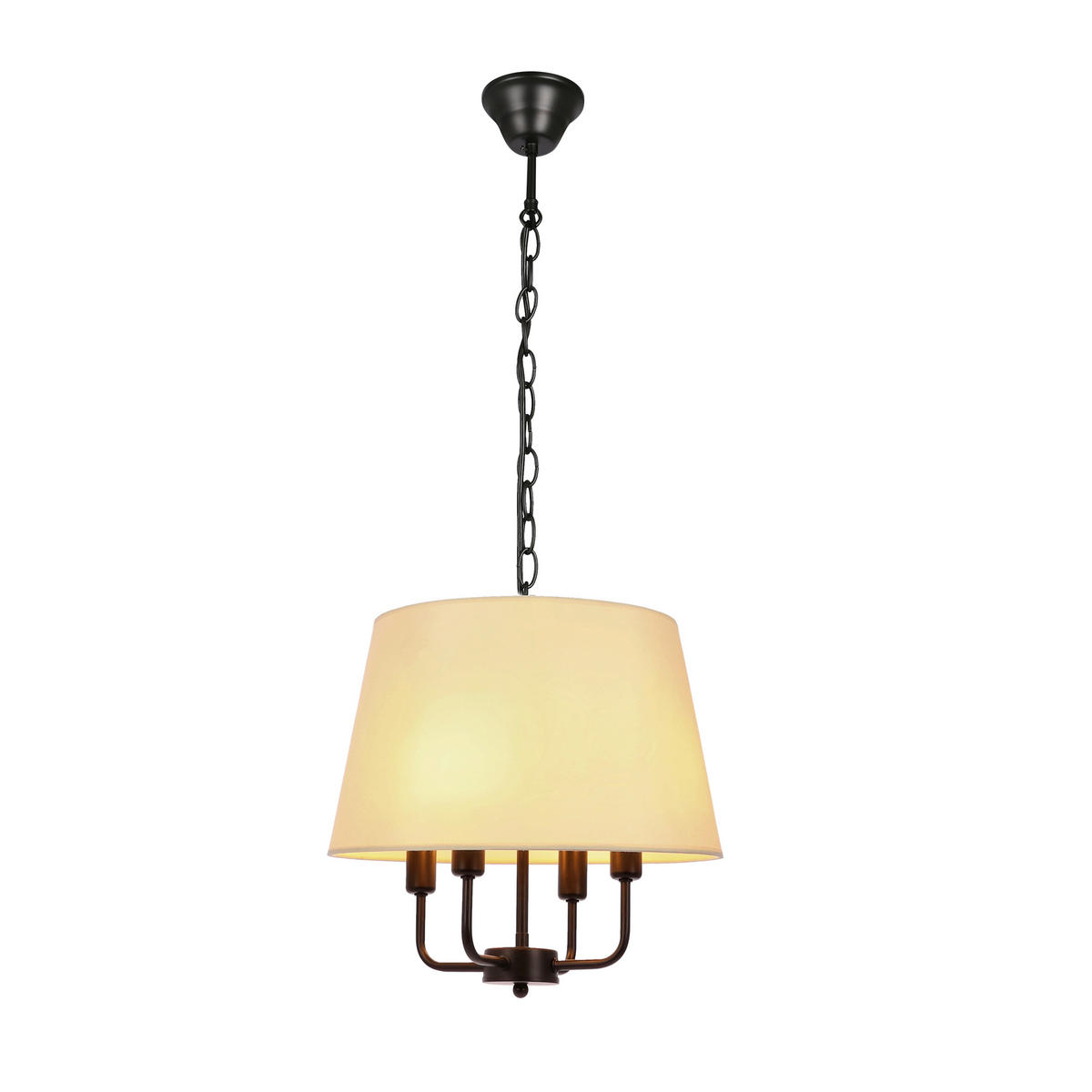PENDELLEUCHTE 37,5/37,5/110 cm  - Goldfarben/Schwarz, KONVENTIONELL, Metall (37,5/37,5/110cm)