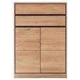 HIGHBOARD Asteiche massiv, furniert Eiche Bianco  - Eiche Bianco, KONVENTIONELL, Holz/Holzwerkstoff (86/123/40cm) - Linea Natura