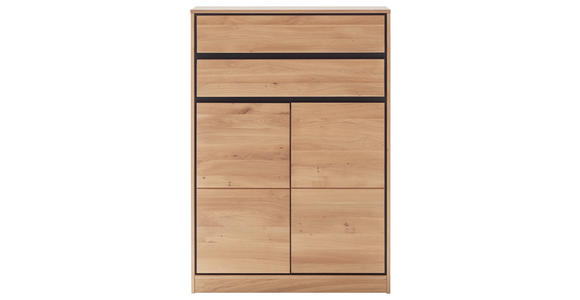 HIGHBOARD Asteiche massiv, furniert Eiche Bianco  - Eiche Bianco, KONVENTIONELL, Holz/Holzwerkstoff (86/123/40cm) - Linea Natura