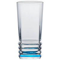 ČAŠA ZA PRODUŽENA PIĆA  335 ml  - prozirna/tirkizna, Osnovno, staklo (6,8/14cm) - Homeware