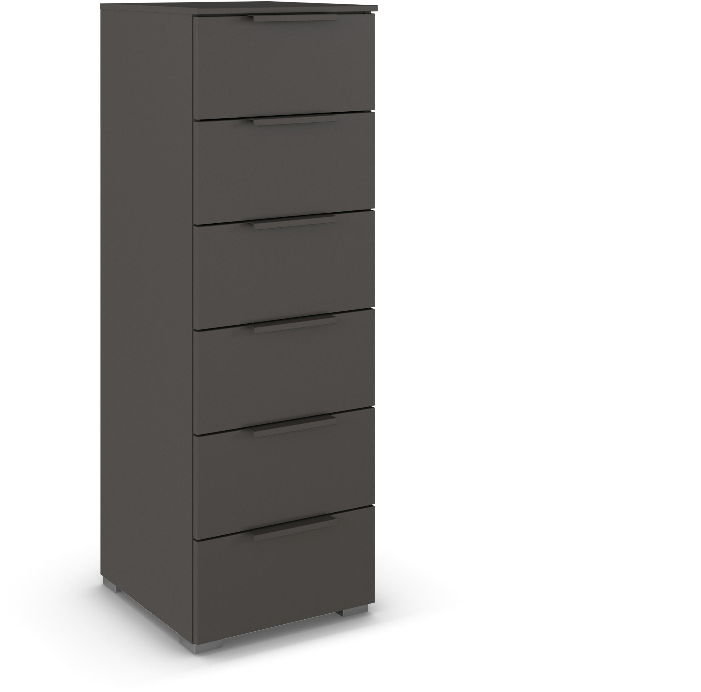 KOMMODE 40/119/42 cm  in Graphitfarben  - Graphitfarben/Alufarben, Trend, Holzwerkstoff/Metall (40/119/42cm) - Novel
