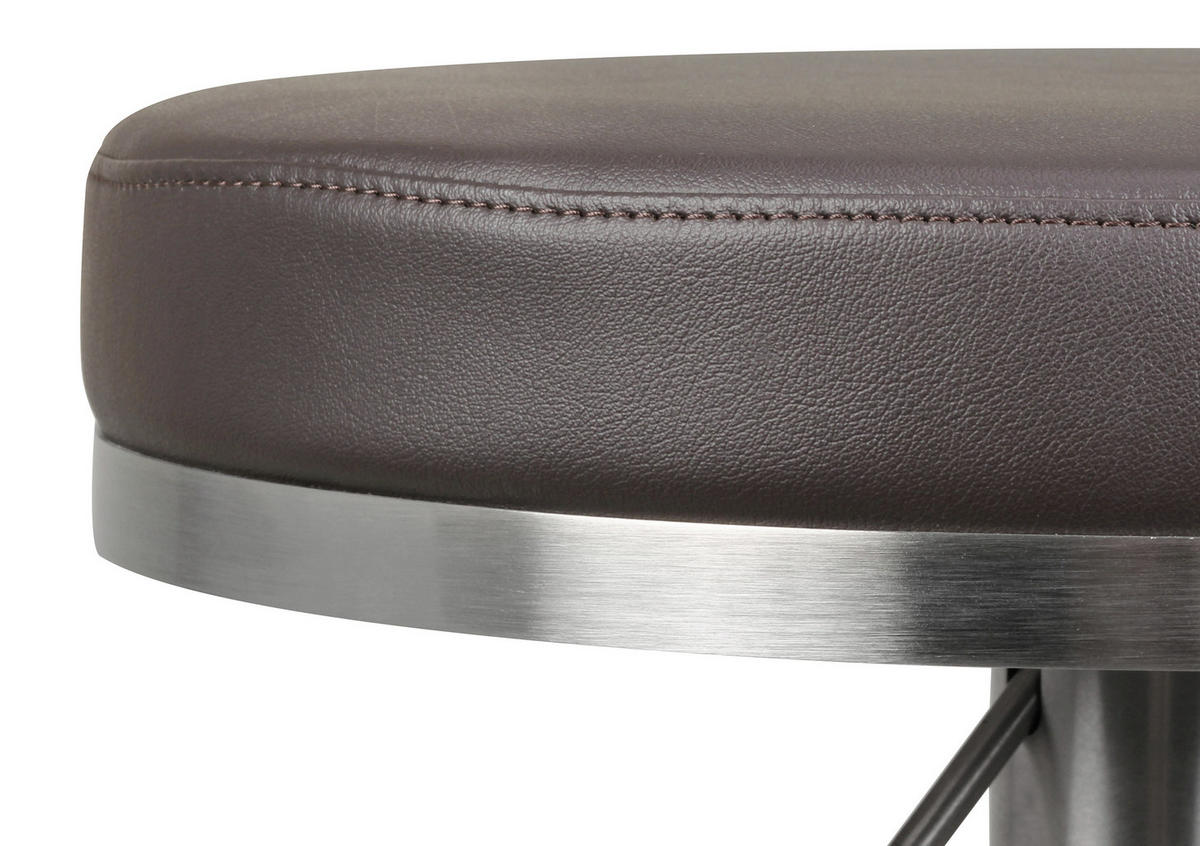 BARPALL i brun  - brun/silver, Modern, metall/textil (38/57/38cm) - MID.YOU