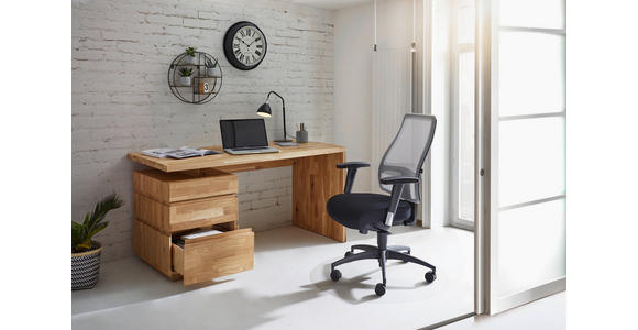 SCHREIBTISCH 150/70/76 cm  in Wildeiche  - Wildeiche/Eichefarben, Natur, Holz (150/70/76cm) - Linea Natura