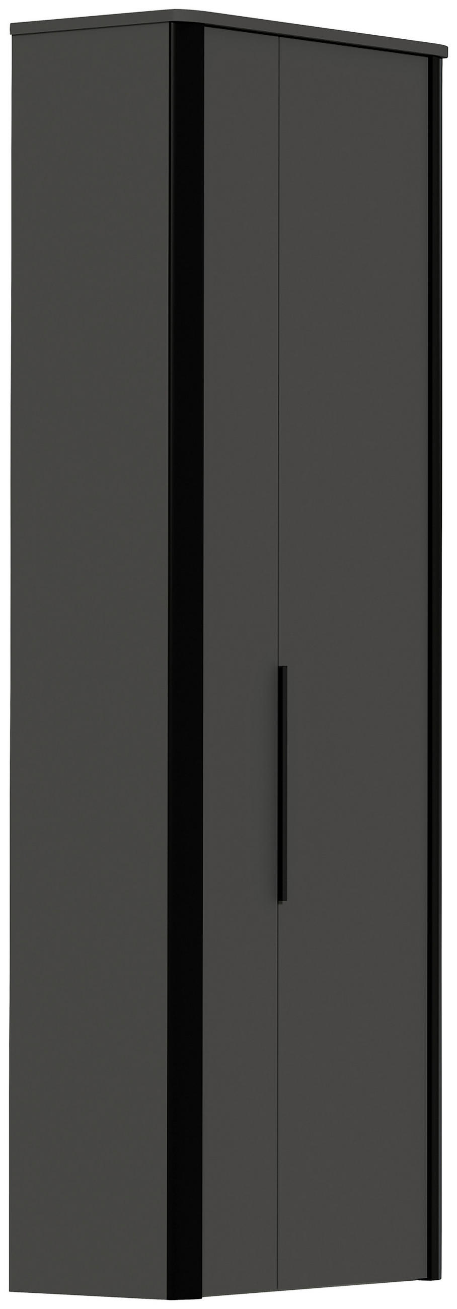 GARDEROBENSCHRANK 66/191/34 cm  - Anthrazit/Schwarz, Design, Holzwerkstoff/Metall (66/191/34cm) - Dieter Knoll