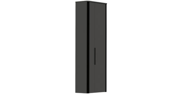 GARDEROBENSCHRANK 66/191/34 cm - Anthrazit/Schwarz, Design, Holzwerkstoff/Metall (66/191/34cm) - Dieter Knoll