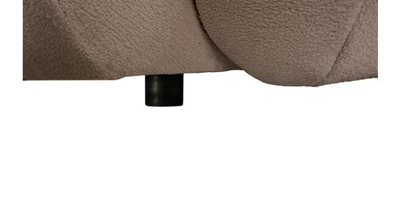 BIGSOFA  in Webstoff Beige  - Beige/Schwarz, KONVENTIONELL, Kunststoff/Textil (243/90,5/130cm) - Ambia Home